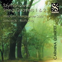 Szymanowski: String Quartets 1 and 2. © 2010 Dal Segno  