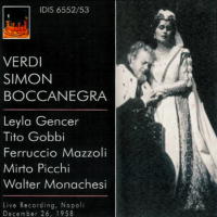 Verdi: Simon Boccanegra. Leyla Gencer, Tito Gobbi, Ferruccio Mazzoli, Walter Monachesi. © 2008 Istituto Discografico Italiano