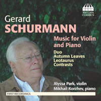 Gerard Schurmann: Music for Violin and Piano. © 2012 Toccata Classics