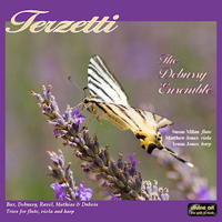 Terzett - trios for flute, viola and harp. The Debussy Ensemble. © 2012 Susan Milan / Divine Art Ltd