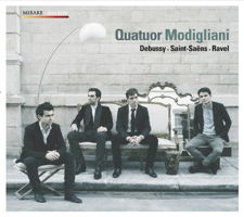 Quatuor Modigliani - Debussy, Saint-Saëns, Ravel. © 2012 mirare