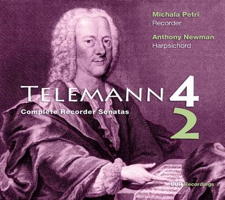 Telemann 4 2 - Complete sonatas for recorder and basso continuo. © 2013 OUR Recordings