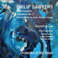 Philip Sawyers: Cello Concerto; Symphony No 2; Concertante. Orchestra of the Swan. © 2014 Wyastone Estate Ltd