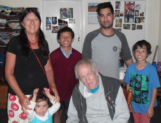 From left to right: Pauline Harter, Aria Smith, Montego Smith, Howard Smith, Ben Smith and Ashton Smith