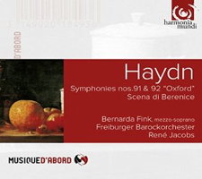 Haydn: Symphonies Nos 91 & 92 'Oxford'; Scena di Berenice. © 2016 harmonia mundi sas