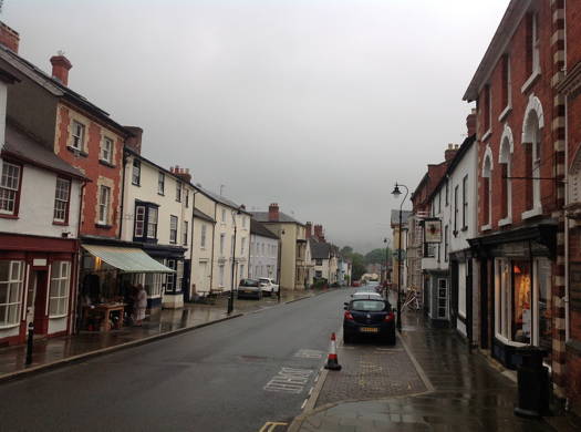 Dull, rainy weather in Presteigne, Powys on 25 August 2016. Photo © 2016 Keith Bramich