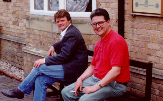 Adrian Williams (left) and George Vass in 1989. Photo © 1989 Keith Bramich