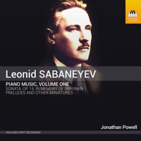 Leonid Sabaneyev: Piano Music, Volume One. © 2015 Toccata Classics