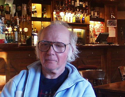 Basil on one of our monthly visits to the pub in Rayleigh. Photo © 2004 Keith Bramich