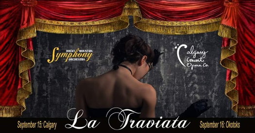 Publicity for Calgary Concert Opera Company's 'La Traviata'