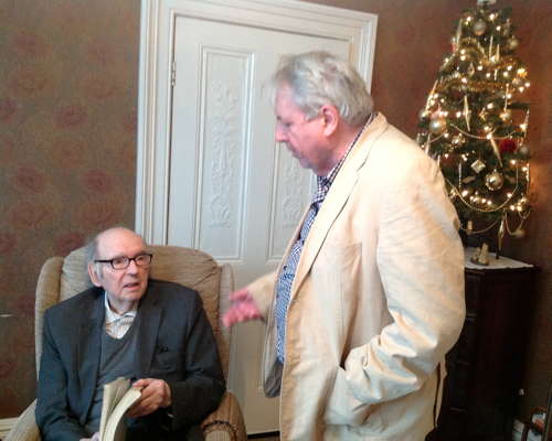 John Joubert in conversation with Roderic Dunnett. Photo © 2018 Keith Bramich