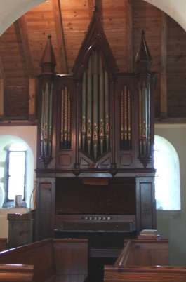 The Organ of Hucking Church, Sussex, England