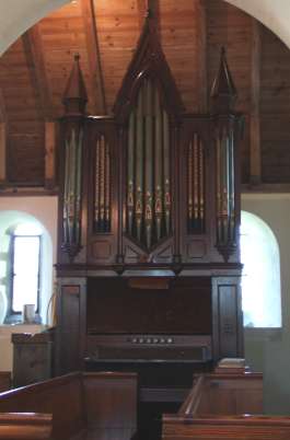 The Organ of Hucking Church, Sussex, England. Photo © Keith Bramich