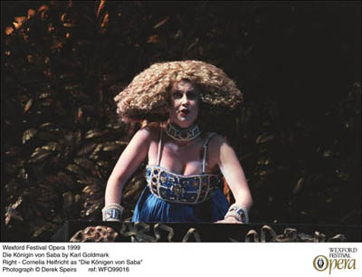 Cornelia Helfricht as The Queen of Sheba. Photo copyright (c) Derek Speirs