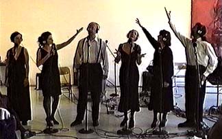 vocalists Paula Cole (not the rock star), Rohana Kenin, Rinde Eckert, Marlene Tholl, Elise Kermani, David Figueroa 
Copyright (c) 1999 Joshua Fried. All rights reserved