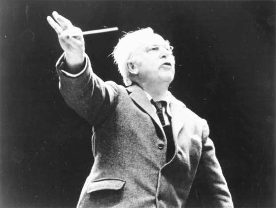 Sir Arthur Bliss conducting