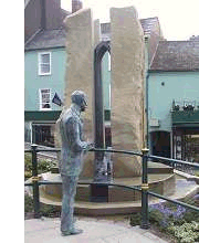 The Enigma Fountain in Malvern. Photo (c) 2000 Keith Bramich