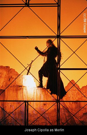 Joseph Cipolla as Merlin in the 2000 BRB production of 'Arthur Pendragon'. Photo: Bill Cooper/BRB