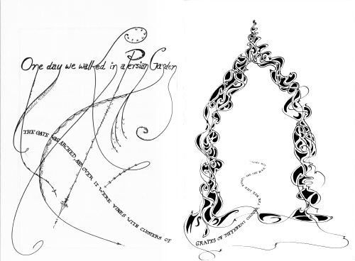 'One Day we walked in a Persian Garden', Ariadne, (Indian River, Ontario: Arcana Editions, reprint of 1977), n.p.