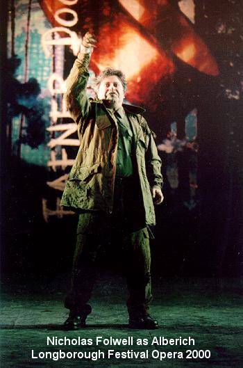 Longborough Festival Opera 2000. Siegfried. Nicholas Folwell as Alberich.