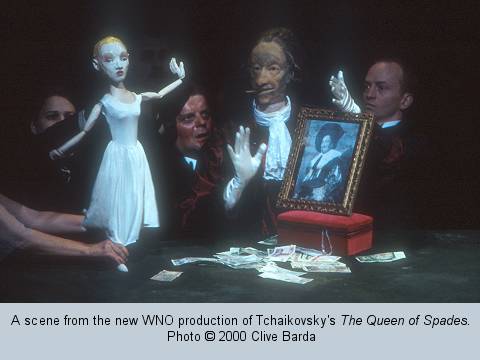 A scene from the new WNO production of Tchaikovsky's 'The Queen of Spades'. Photo (c) 2000 Clive Barda