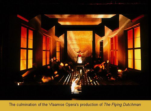 The culmination of the Vlaamse Opera's production of The Flying Dutchman