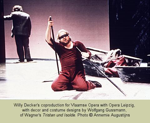 Willy Decker's coproduction for Vlaamse Opera with Opera Leipzig, with decor and costume designs by Wolfgang Gussmann, of Wagner's Tristan und Isolde