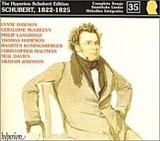 The Hyperion Schubert Edition - Complete Songs Vol 35. Copyright (c) 2000 Hyperion Records Ltd.