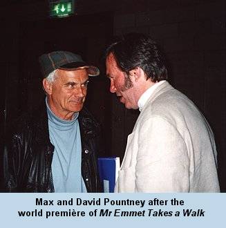 Max and David Pountney after the world premire of 'Mr Emmet Takes a Walk'