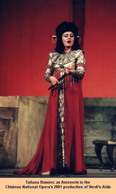 Tatiana Busuioc as Ameneris in the Chisinau National Opera 2001 production of Verdi's Aida.