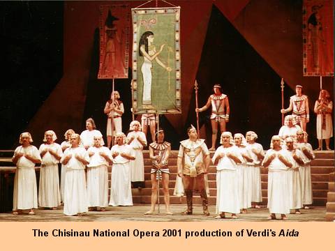 The Chisinau National Opera 2001 production of Verdi's Aida.