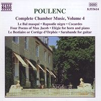 Poulenc Complete Chamber Music Volume 4 (c) 2000 HNH International Ltd