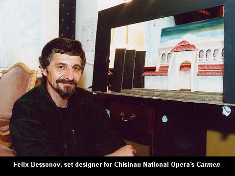 Felix Bessonov, set designer for Chisinau National Opera's 'Carmen'