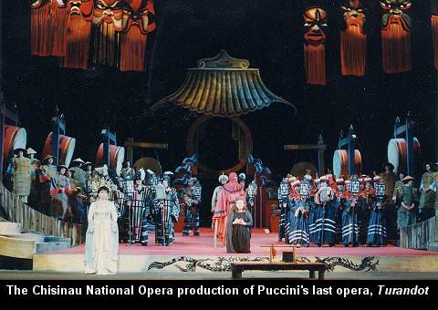 The Chisinau National Opera production of Puccini's last opera, 'Turandot'