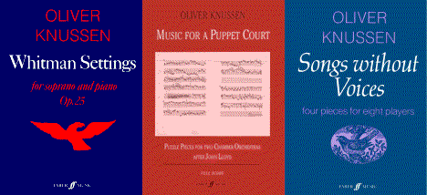 Oliver Knussen scores (c) Faber Music