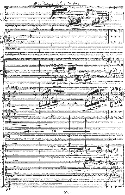 Passage of the Marshes - page 32 of the full score