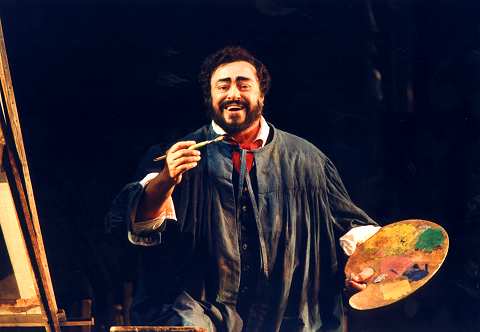 Luciano Pavarotti as Cavaradossi in the 2002 Covent Garden production of 'Tosca'. Photo © Bill Cooper