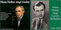 Hans Hotter sings Loewe ballads. CD covers © Preiser Records