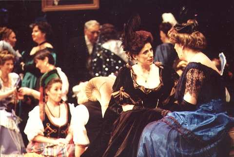 A scene from the Ware Operatic Society 2002 production of 'La Traviata'. Photo: Geoff Bawcutt