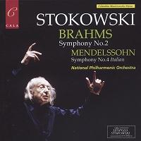 Stokowski. Brahms: Symphony No 2; Mendelssohn: Symphony No 4 'Italian'. © 2001 CALA Records Ltd