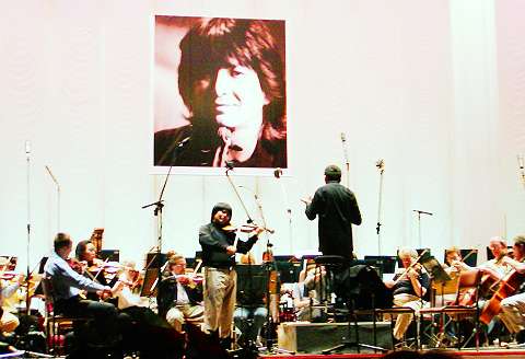 Rehearsals with Alan Buribayev and the RPO. Photo: Howard Smith