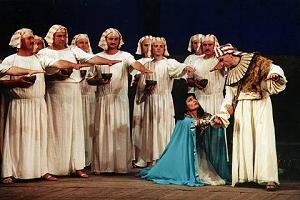 A scene from the Chisinau National Opera 2001 production of Verdi's 'Aida'