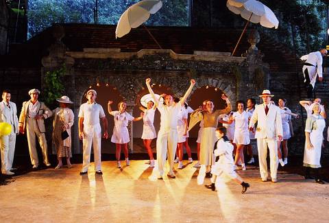 A scene from Garsington Opera's vibrant 2002 production of Janácek's 'Osud'. Photo: Keith Saunders