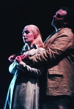 Waltraud Meier  as Leonora and Thomas Moser as Florestan in the BSO première of Beethoven's 'Fidelio'. Photo: Wilfried Hösl/BSO