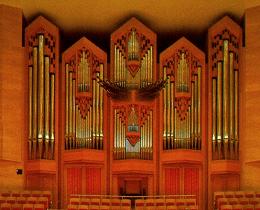 Suntory Hall's Rieger Organ. Photo © Suntory Ltd