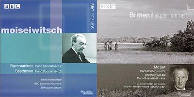 BBC Legends CD covers - Benno Moiseiwitsch and Benjamin Britten