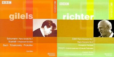 Gilels and Richter - BBC Legends CD covers