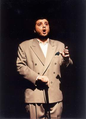 Vassilis Kostopoulos as Seneca. Photo © 2002 Jonathan Dockar-Drysdale