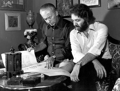 Luciano Chailly with his son Riccardo Chailly