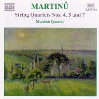 Martinu String Quartets Volume 3. © 2002 HNH International Ltd